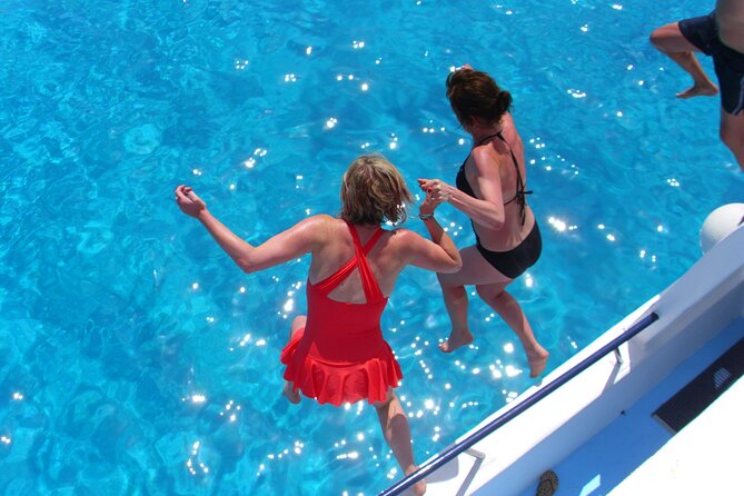 APHRODITE II -LAZY DAY CRUISE-BLUE LAGOON,TURTLE COVE, with LUNCH - Blue Lagoon swim stop: what you can do at the waterline