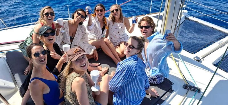 Ayia Napa: Luxury Catamaran Cruise with Lunch & Drinks - Lunch onboard: private chef cooking on the water