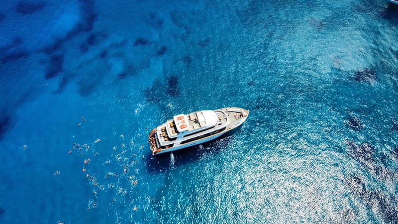 Ayia Napa's Biggest Boat | Cruise with Lunch and Swimming - Entering The Ocean Queen: Four Decks, Easy Views, Real Comfort