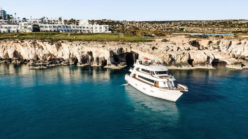 Ayia Napa's Biggest Boat | Cruise with Lunch and Swimming - Blue Lagoon Swim Stop: Where the Water Takes the Spotlight