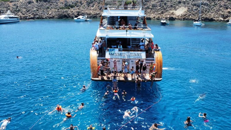 Ayia Napa's Biggest Boat | Cruise with Lunch and Swimming - Konnos Turtle Bay: Short Swim Window, Big Marine Life Energy