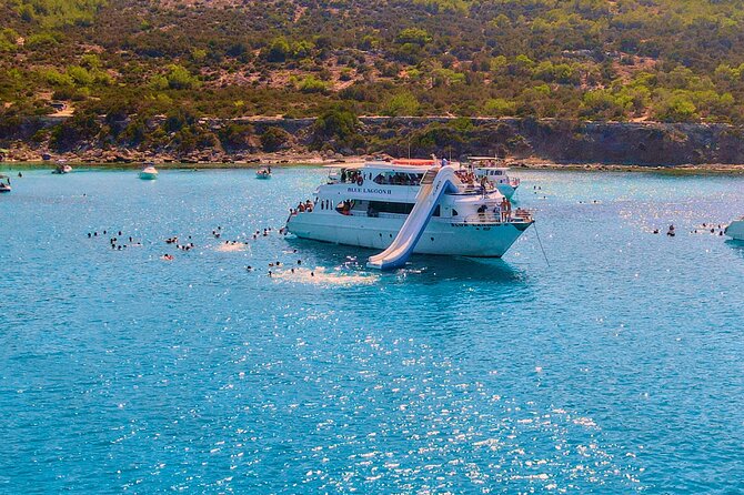 Blue Lagoon (Akamas) Bus & Boat Tour with Water Slide From Paphos - Manolis Bay and St. George: the church, the bay, and a sense of place