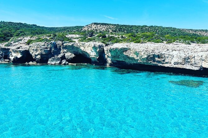 Blue Lagoon Latchi Pafos, boat trip with water slide F/D - Edro III shipwreck and Sea Caves: short stops, high scenery