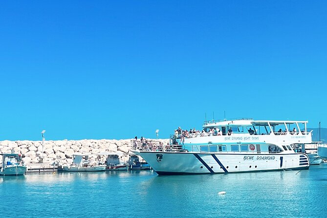 Blue Lagoon trip with slide & music departing from Latchi harbour - A 3-hour cruise that mixes mythology with actual swim time