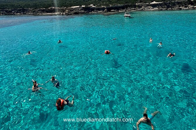 Blue Lagoon trip with slide & music departing from Latchi harbour - Leaving Latchi Harbour: the vibe starts fast