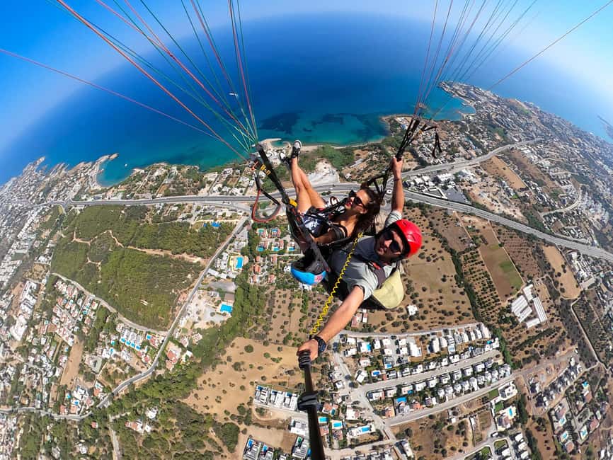 CYPRUS: Tandem Paragliding Experience - The run-up and the moment the wing takes over