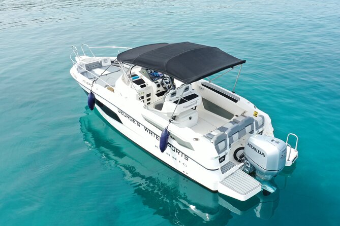Exclusive line 225hp, self drive boat Karnic SL701 8.0m - Blue Lagoon Time, What to Expect From a Famous Stop