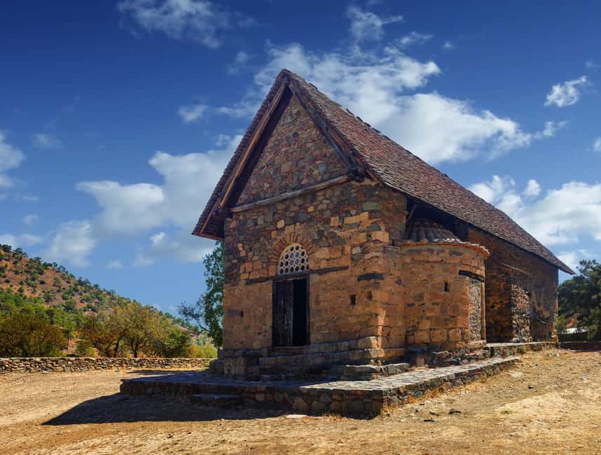 FROM LARNACA/AYIA NAPA/PROTARAS: Nicosia, Troodos &Limassol - Asinou Church in the Troodos foothills, UNESCO and painted frescoes