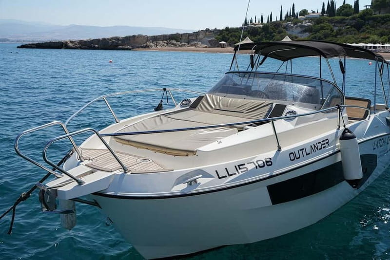 From Latchi: Blue Lagoon Tour via Karnic SL800 Boat - Latchi Blue Lagoon on a Karnic SL800, what kind of day is it?