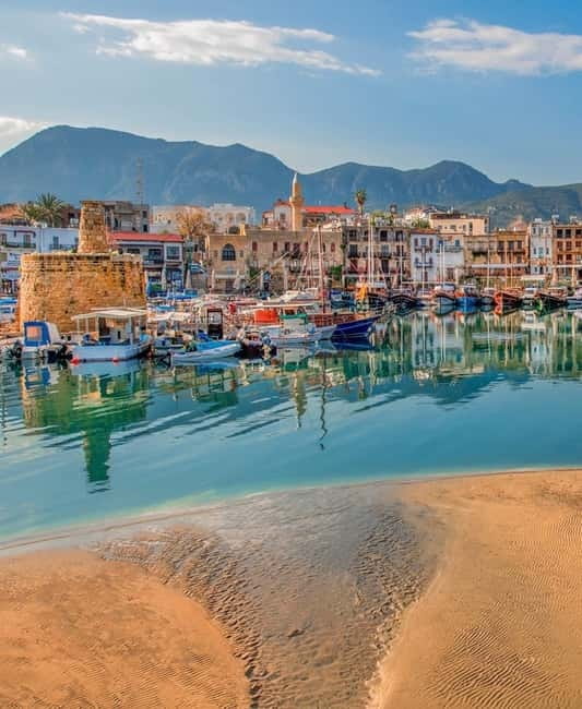 From North Cyprus: Kyrenia, St Hilarion Castle, Bellapais - St Hilarion Castle and Prince John’s Tower above the mountains