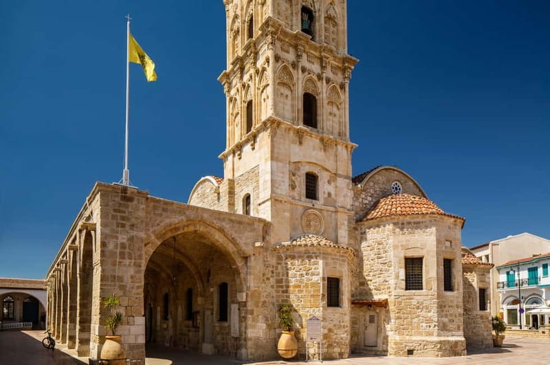From Pafos/Limassol: Tastes of Cyprus Tour in Polish - Finikoudes Palm street, Palm Promenade, and a proper beach break