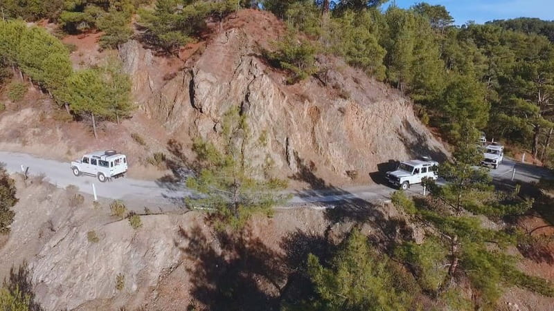 From Paphos: Grand Tour Jeep Safari - Big Rock and Stone Villages: Early Excitement on the Trail