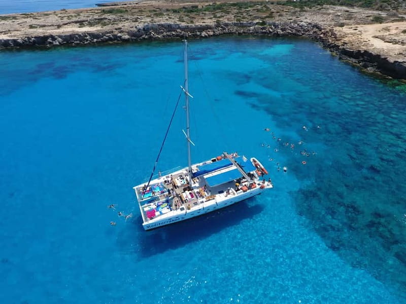 From Protaras: Catamaran Cruise to Blue Lagoon - Varosha From the Water: A Ghost Town View Without the Hassle