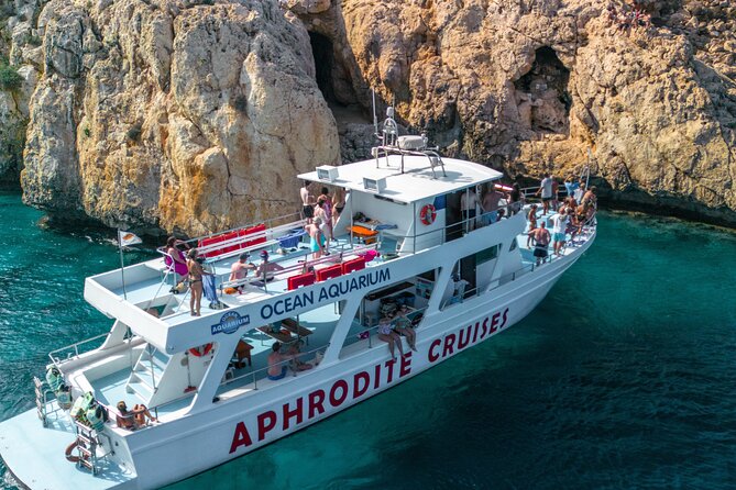 From Protaras: Turtle Cove & Blue Lagoon Cruise - A boat route that packs Turtle Cove and Blue Lagoon into one outing