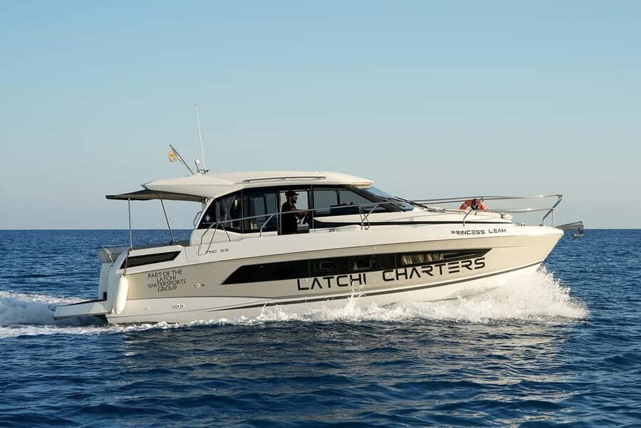 Jeanneau NC33 - Luxury Yacht Charter to Blue Lagoon - The Blue Lagoon swimming window: what you’re really booking