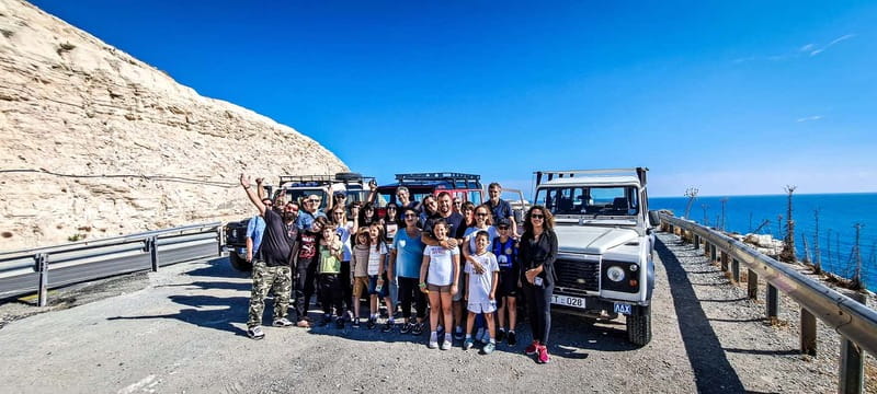 Jeep & Boat: 4x4 Tour + Boat to Blue Lagoon - Back on land: scenery and drop-offs across the Paphos District