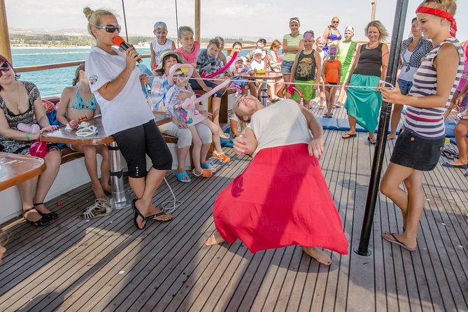 Jolly Roger Boat Cruise from Paphos - Paphos Harbour boarding at Sail at Castle112