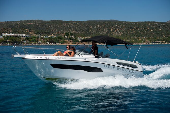 Karnic SL702 boat with driver, WC,Cabin, BT music and shower - Latchi Watersports Centre: The 30-Minute Lesson That Sets the Tone
