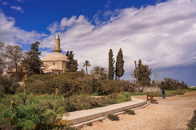 Larnaca Highlights with visit to Lefkara and Nicosia from Paphos - Hala Sultan Tekke by the salt lake, a quick photo moment