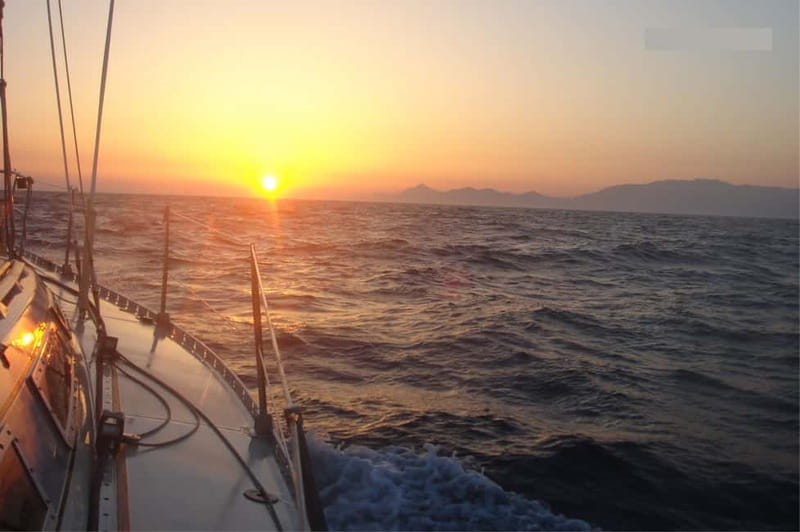 Larnaca: Private Sunset Cruise - Boarding the Panormitis sailing yacht in Larnaca