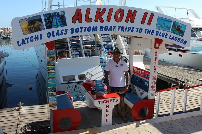 Latchi to Blue Lagoon Glass Bottom+slide Boat Tour - The Blue Lagoon swim stop: your hour of water time