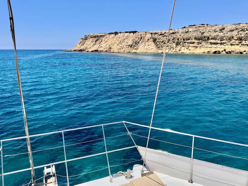 Limassol: Catamaran Cruise with Lunch - The catamaran experience: clean, roomy, and made for lounging