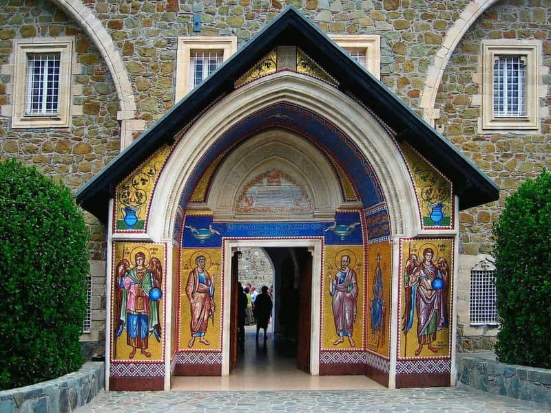 Limassol: Troodos, Kykkos Monastery, Omodos and Winery Tour - Omodos Village and Timios Stavros Monastery, Cobblestones First