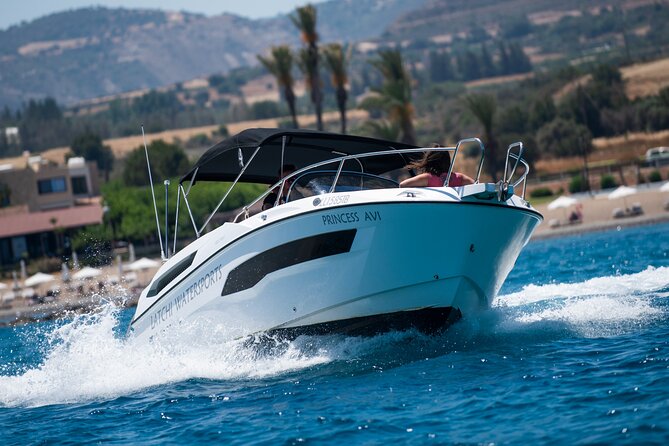 Luxury Karnic SL701 Boat with driver to Blue Lagoon & more - Where you start: Latchi Harbour, not the middle of nowhere