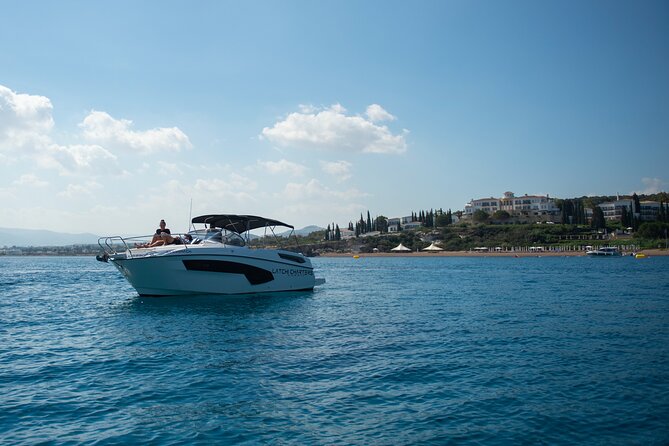 Luxury Private Charter on a Karnic SL800 to Blue Lagoon & more... - Your first stop on the route: Latchi Watersports Centre and the big boat ride feel