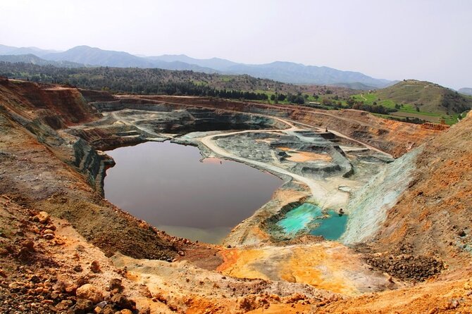 Mini Mountain Jeep Safari - Stop 2: A Cyprus Copper Mine Photo Break and Crystal-Hunting