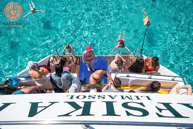 Nafsika II Half Day Cruise Swimming to blue lagoon water slide - Arriving at the Blue Lagoon, Your 1-Hour Swim Plan