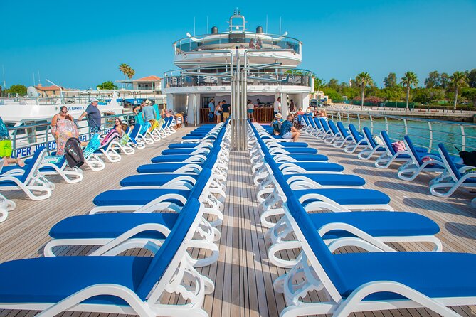 Ocean Vision | Half Day with BBQ Cruise - Choosing Deck Space: Slide, Sunbeds, and the Aquarium View