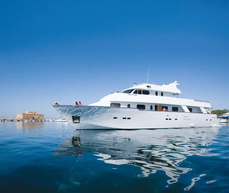 Paphos: Adults Only Cruise with Drinks, Food, Bus, Swim Stop - Ocean Flyer and the Small-Group Feel at Sea