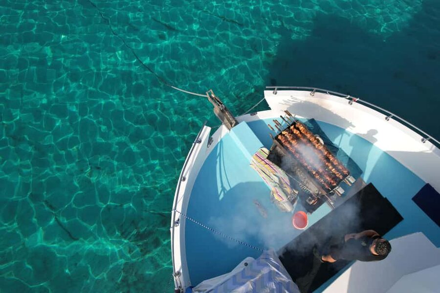 Paphos: Blue Lagoon Afternoon Cruise with Swim, BBQ & Wine - A Paphos afternoon cruise that mixes scenery, swimming, and sunset