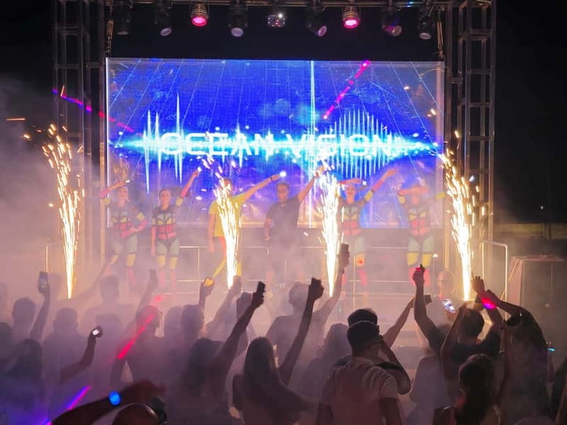 Paphos: Ocean Vision All-Inclusive Night Cruise, Dance, Show - Fireworks launched from the ship: the moment you came for