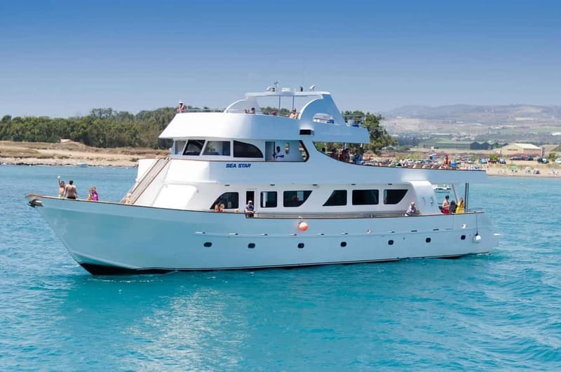 Paphos: Sea Star Cruise to Coral Bay - Sailing the coast, St George’s Island and the sea caves