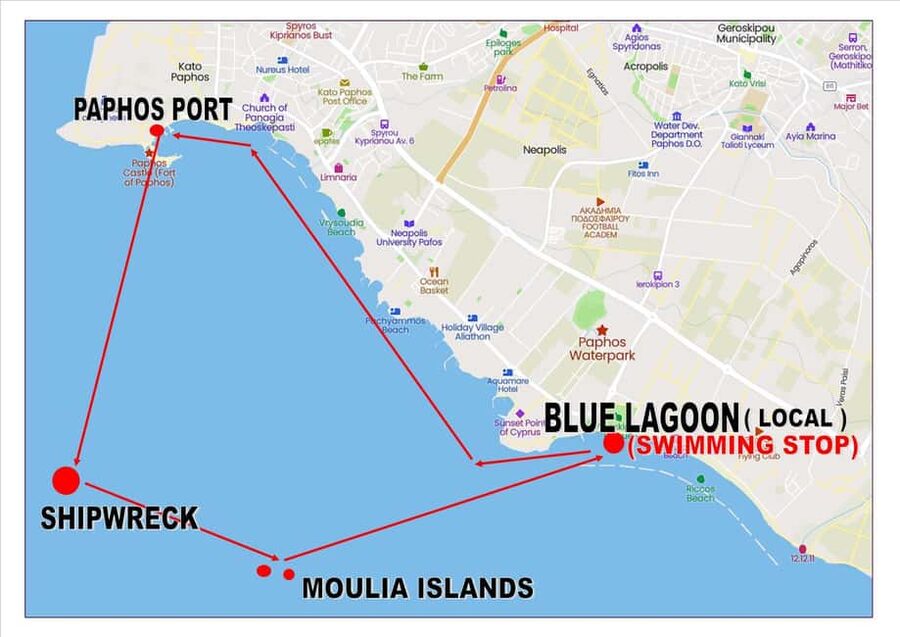 Paphos: The Yellow Glass-Bottom Boat Cruise Swim & Snorkel - Price, timing, and what $23 really buys