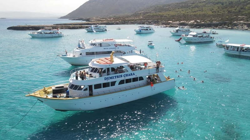Polis: Blue Lagoon Boat Tour with Optional Barbecue Lunch - Blue Lagoon swim stop: what to expect from the crystal-clear water