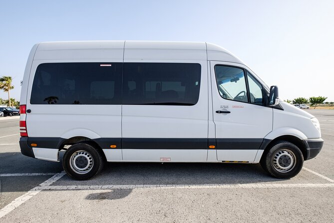 Private Transfer: Larnaca Airport to Limassol City 1-14 pax - Pickup at the Arrival Hall, Name Sign Plus Flight Tracking