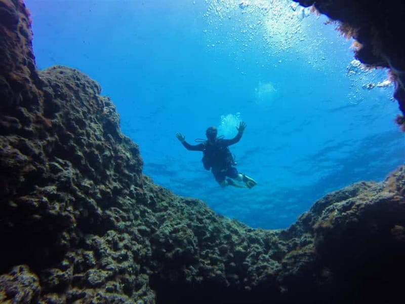 Protaras: 3-4 Day PADI Open Water Diver in Protaras - Open-water training around Ayia Napa Sea Caves: the fun part, guided