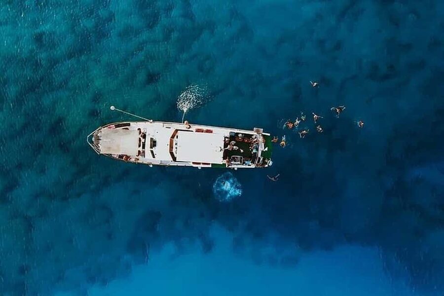 Protaras: Adults Presidents Cruise with Slide, BBQ & 1 Drink - Green Bay and Turtle Bay: marine life viewing without touching