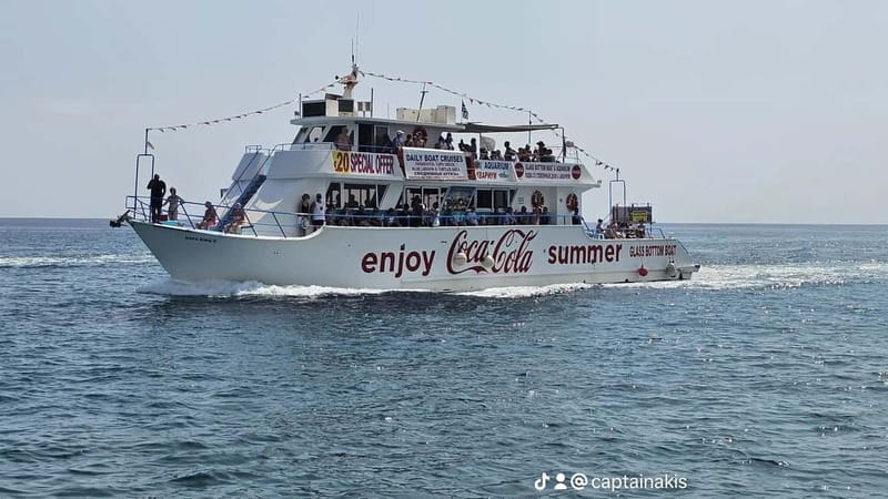Protaras Blue Lagoon Sunset Tour with Pizza & Champagne - Guide and sound: what to do if you want more from the commentary