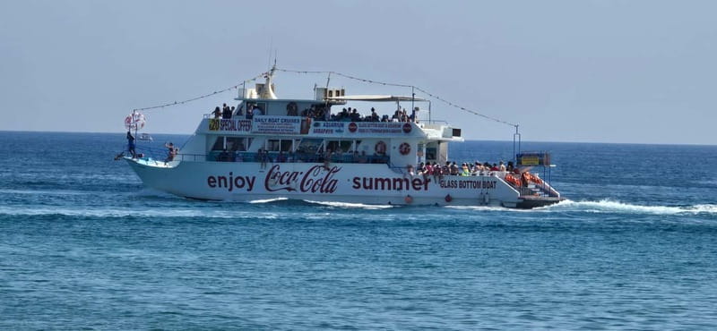 Protaras: Famagusta, Blue Lagoon and Turtle Cove Boat Trip - Onboard Comfort: Shaded Decks, Toilets, And The Underwater Viewing Windows