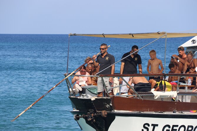Protaras: -PRIVATE CRUISE CHARTER - up to 60 people - Getting on board at Protaras Pier, and what to expect from the crew