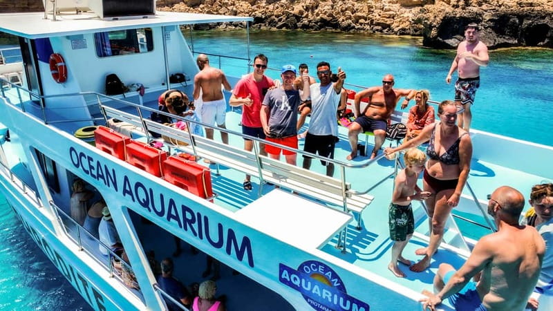Protaras: Turtle Cove & Blue Lagoon Cruise - Onboard Comfort: Shade, Freshwater, Toilets, and Wi-Fi