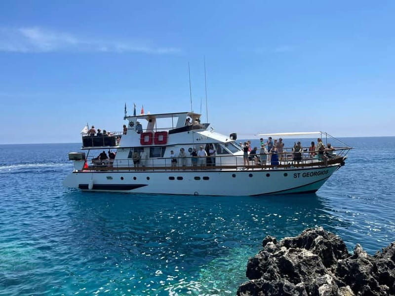 Protaras: Waterworld Turtle Cove Cruise with Swim Stops - Protaras to Cape Greco, the right mix of swims and stories