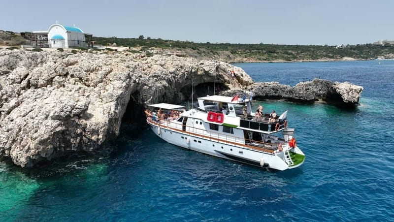 Protaras: Waterworld Turtle Cove Cruise with Swim Stops - Fig Tree Bay to Cape Greco landmarks, your photo stops with purpose