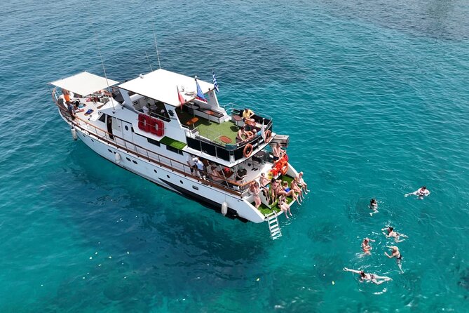 Protaras: Waterworld Value Cruise. 3 Swim Stops & slide! - Pirate caves and coastline views you can actually enjoy from the boat
