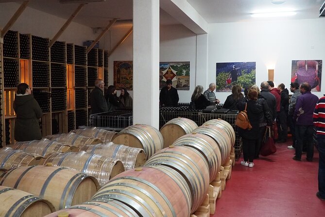 Shared Monolithos Boutique Winery Tour - The private tasting room: 6 wines, guided, plus small bites