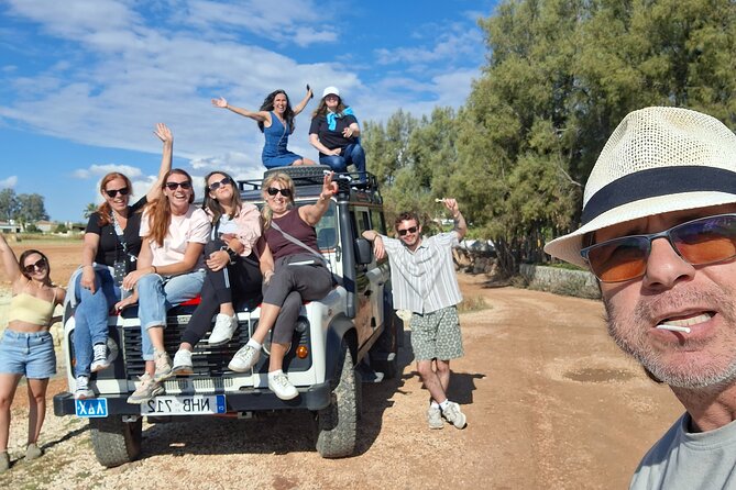 The Super Team : Akamas & Avakas Jeep Safari from Paphos - Aphrodite’s Blue Lagoon swim (May to October) or Sterna Winery (Nov to Apr)